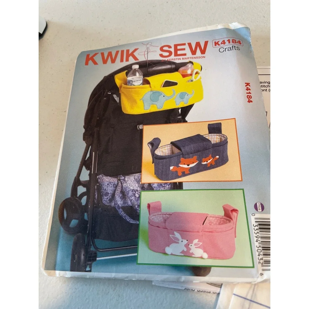 Kwik Sew K4184 Stroller Organizer Sewing Pattern Kerstin Martensson Crafts DIY